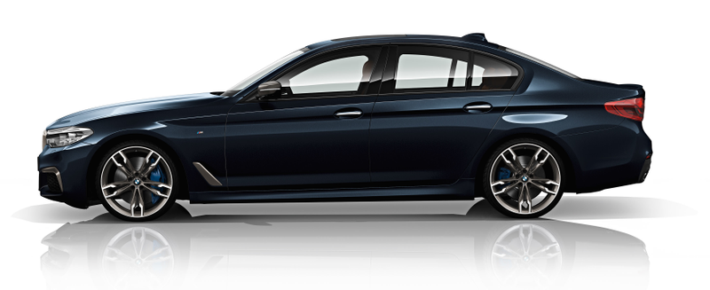 This BMW 5 Series is a Longitudinal RWD design